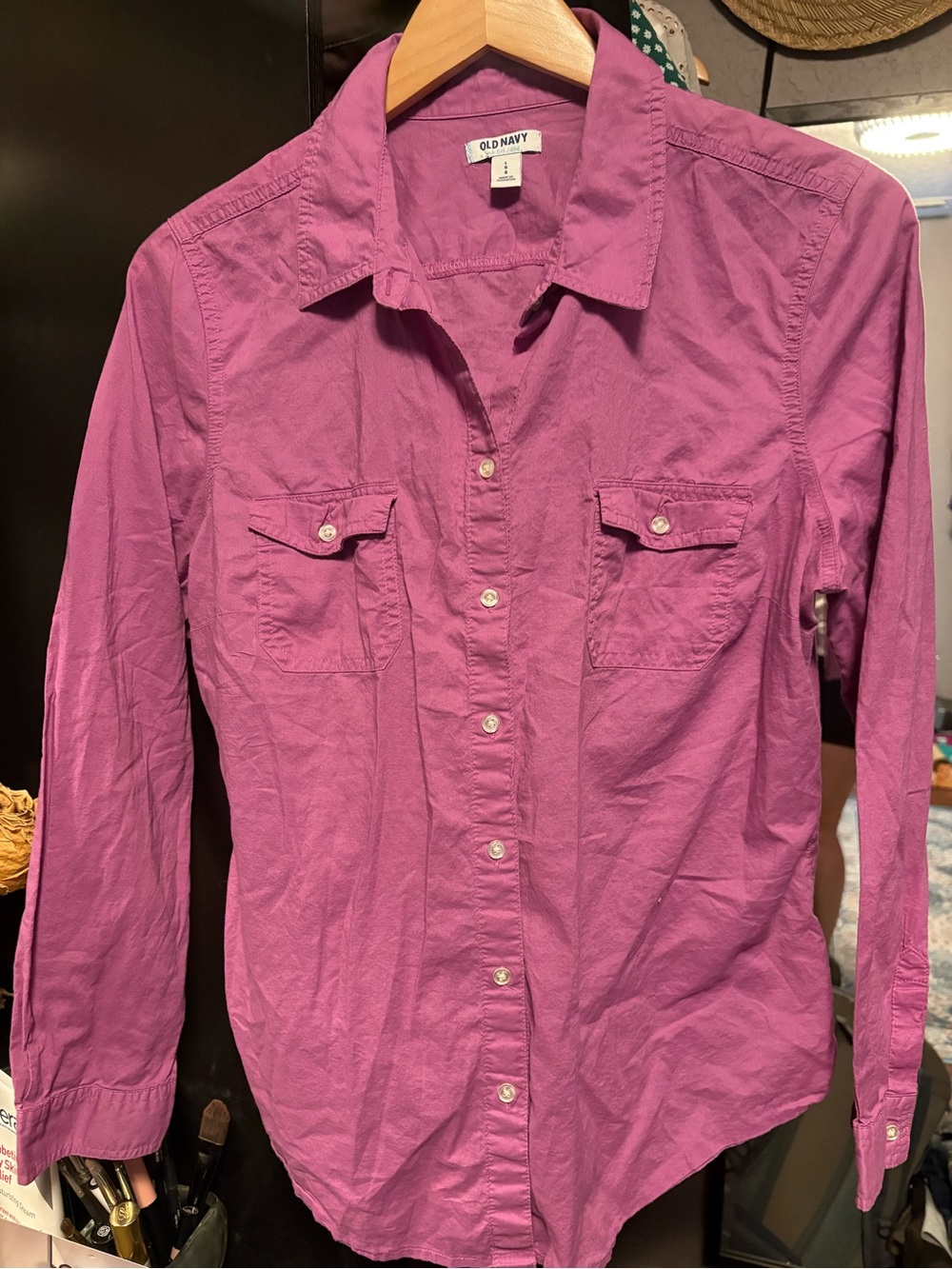 Old Navy Orchid Pink Long-sleeve Shirt